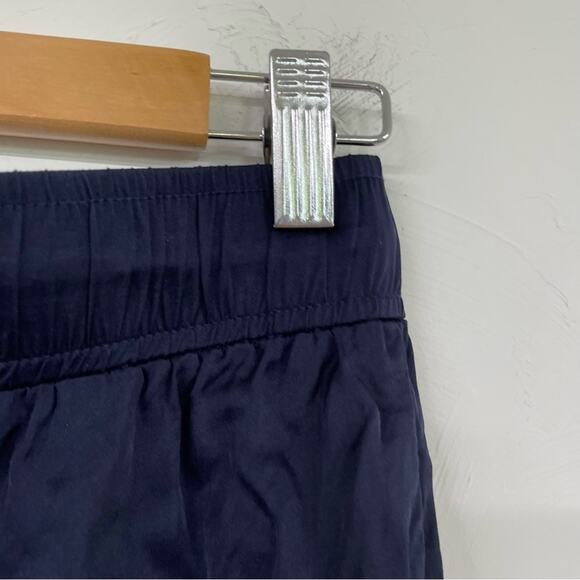 Young Broke & Fabulous Navy Blue Drawstring Waist Satin Jogger Pants Womens S - Picture 8 of 10